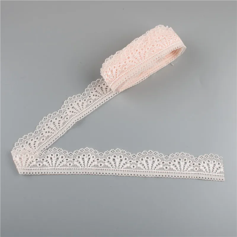 10yards elastic lace ribbon Tape 30mm wide Trims stretch lace trim Embroidered Net Cord For Sewing costume african lace fabric