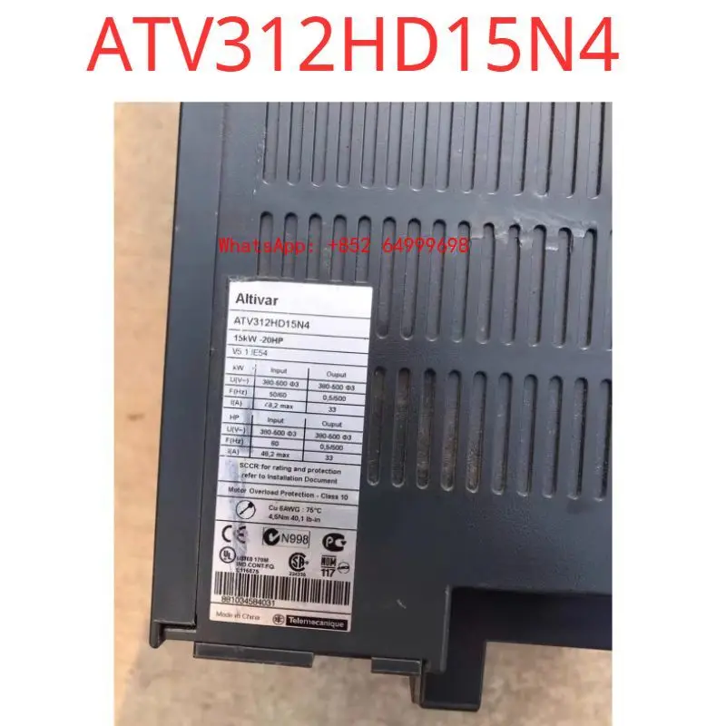 Second-hand test OK  312 series inverter 15kw ATV312HD15N4 original disassemble