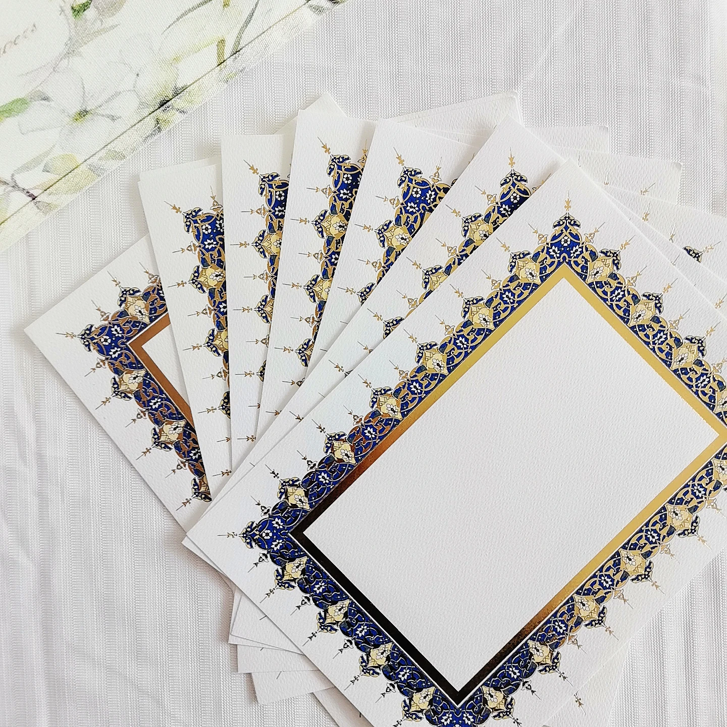 Foil Embossed Certificates Letterhead Gold Foil Award Certificate Paper Blank A4 Paper Diploma Certificate Paper for Graduation