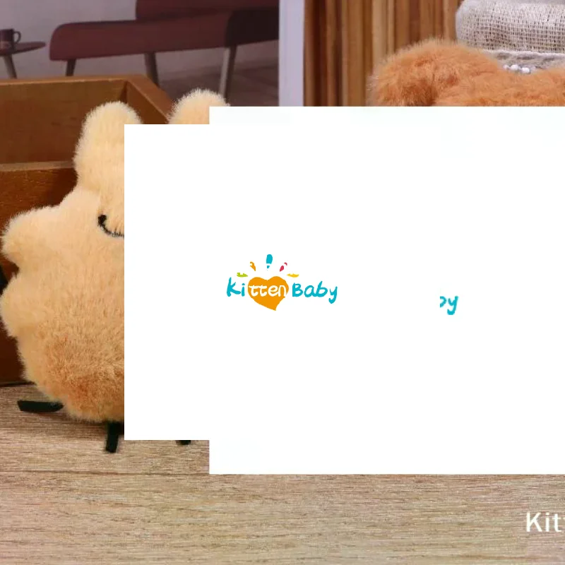 

2PCS Cartoon Flea Puppy Keychain Cute Creative Plush Doll Keyring Bag Pendant Backpack Hanging Decoration Couple Key Holder