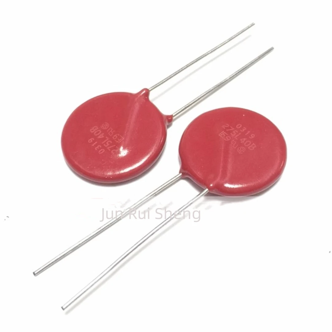 5PCS Litteifuse V275LA40AP V275LS40AP P275L40 P275L40C Red Varistor 275V6500A 900pF 20MM Rheostat V275LA40CP P275L40B V275LA40BP