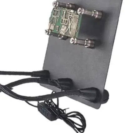 /3x /Magnifier /Welding Holder 360 Rotatable PCB Repair Workstation With 5 Arms LED Light For Soldering Iron Fixing Fixture Tool