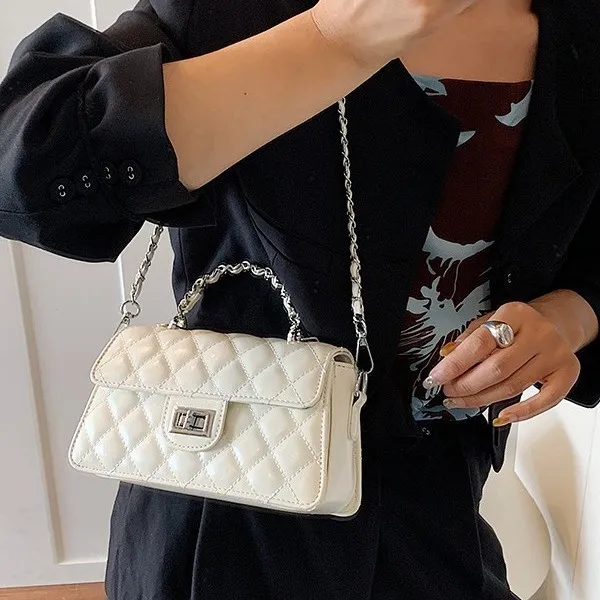 

2025 Trendy Square Bag Luxury Top Handle Purse for Women Textured Crossbody Bag, Versatile Shoulder Tote Chic Day-to-Night Bag​