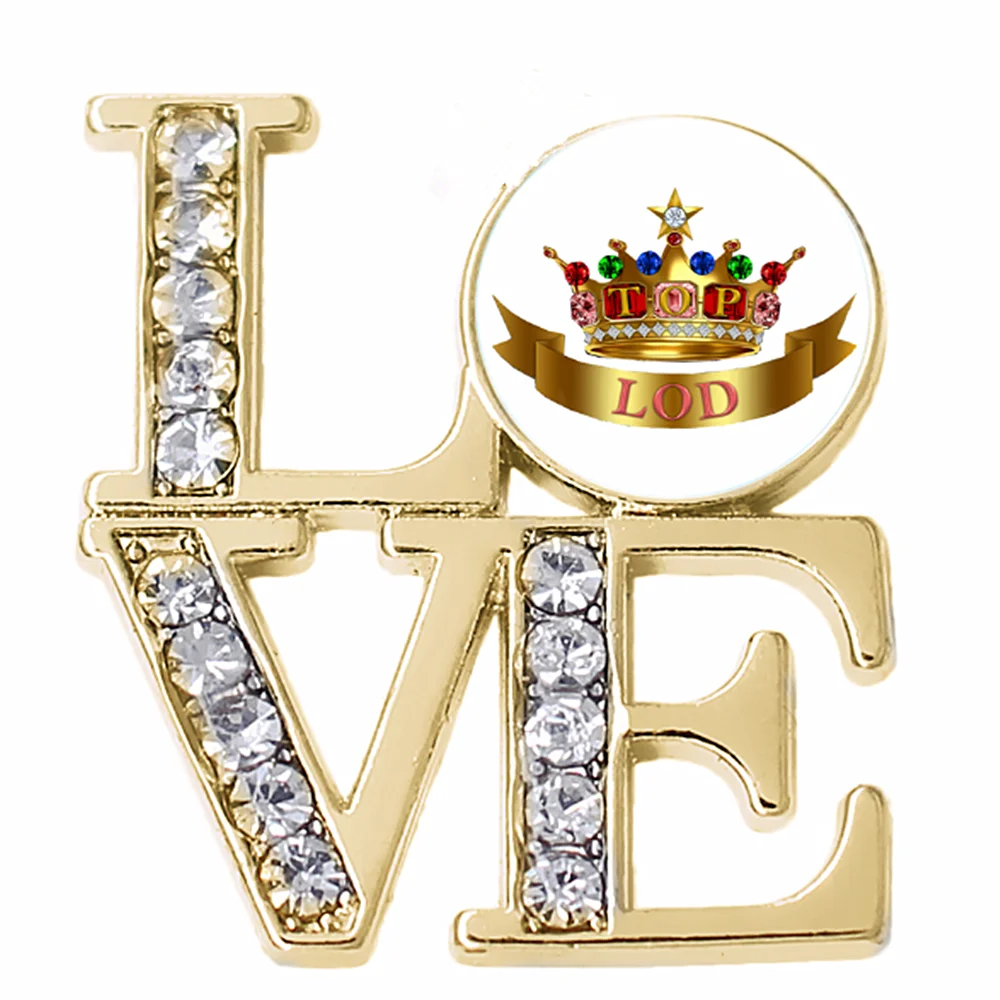 Греческая общественная организация любовь черная топовая леди прекрасного TLOD брошь заколка ювелирные изделия