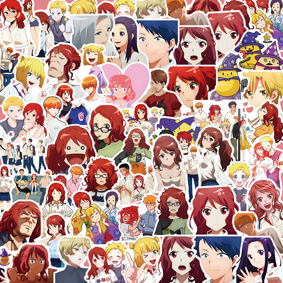 

50pcs Japanese Anime Romantic Killer Series Graffiti Stickers Suitable for Wall Room Decoration DIY Sticker Pack Wholesale