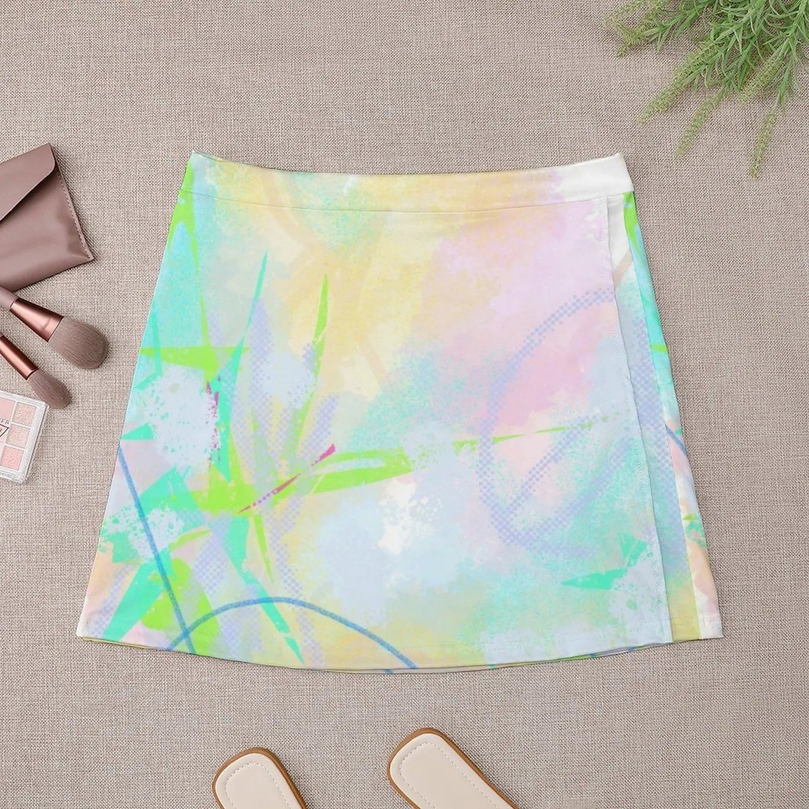 Pastel Abstract Vibes Mini Skirt korean summer clothes skirts for womens Mini Skirt
