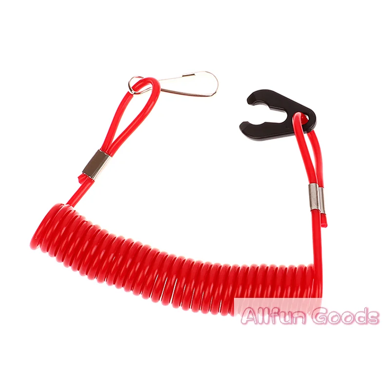 [T5]2.0m Boat Motor Kill Stop Switch & Safety Tether Lanyard For Outboard Engine Motor Parts Emergency Flameout Rope