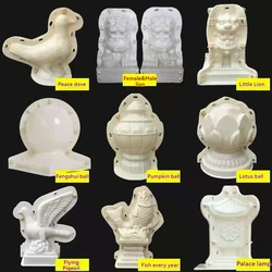 ABS Mould European Roman Column Round Ball Lotus Mountain Flower Pot Animal Mold Decorative Ornament Balcony Cement Lion Mold