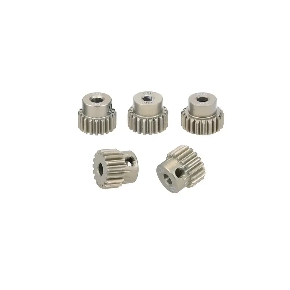 48DP 3.175mm Aluminum Metal Pinion Motor Gear 13T-20T 21T-25T 26T-30T 31T-40T 41T-48T For 1/10 RC Cars Truck Drift Model Motor image 3