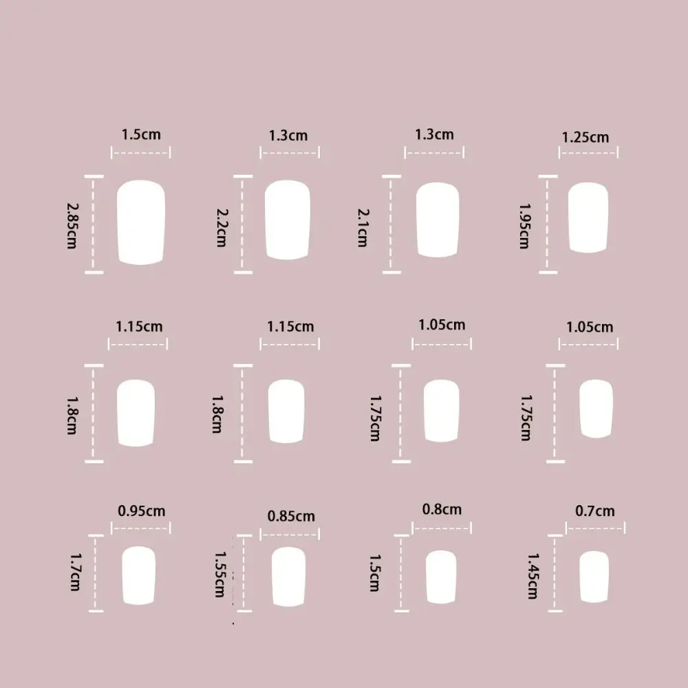 24pcs Manicure Long Almond False Nails Stiletto Cute Cherry Press on Nails Ballerina Halloween Bat French Nail Tips DIY