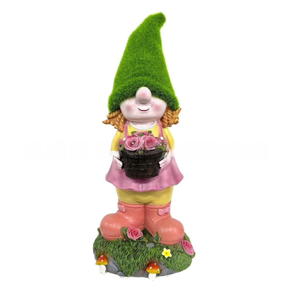 Flower Basket Decoration Resin Garden Decor Energy-efficient Lighting Garden Patio Decor Patio Decor Garden Decoration