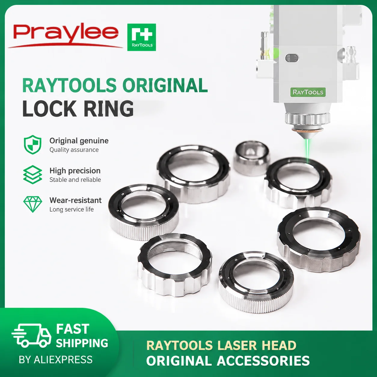 オリジナル-raytools-ファスンロックリングセラミックホルダー-304-ステンレス鋼レーザーヘッド部品-bt240s-bm109-bm111-ファイバー切断ヘッド用