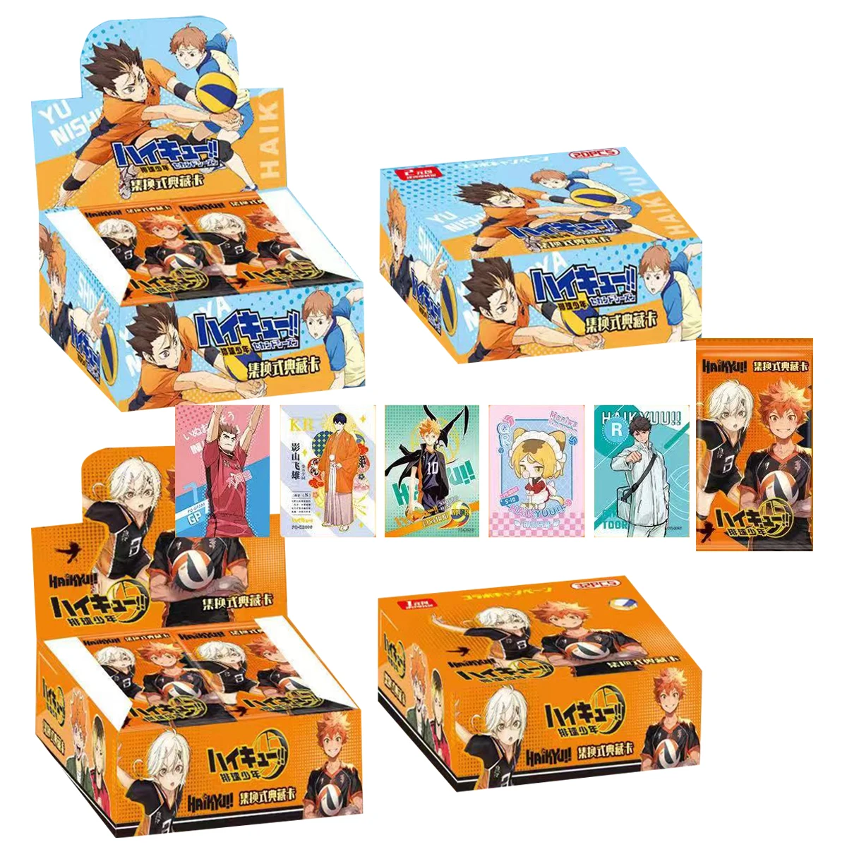 limited wholesale Haikyuu Cards 2025New Collection Card Hinata Shoyo Kageyama Tobio Tsukishima Hotaru Anime Character Toys Gifts