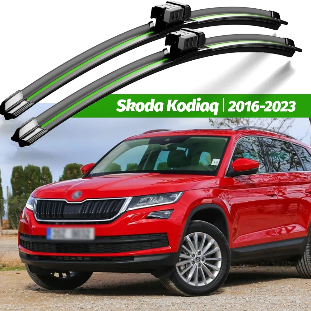 

Wiper LHD Front Wiper Blades For Skoda Kodiaq 2016 - 2023 Windshield Windscreen Window Rain Brushes 24"21" Accessories