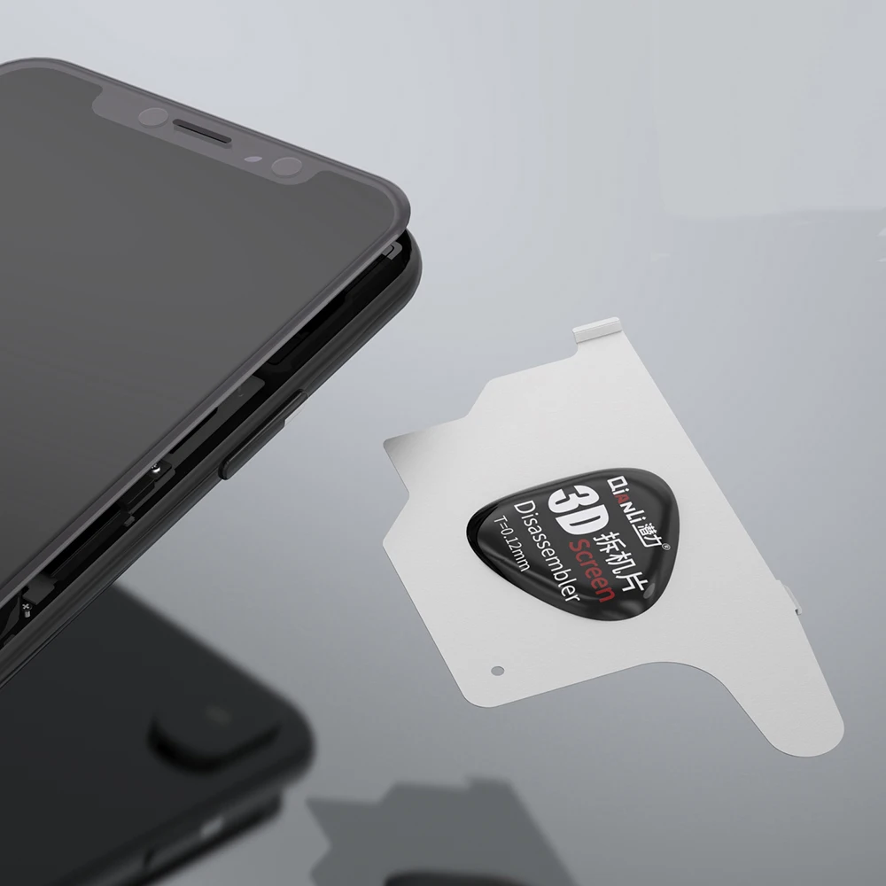 QianLi-tarjeta de desmontaje 3D, herramientas de desmontaje de pantalla para teléfono móvil, separación de pantalla LCD, capas abiertas con lado doblado