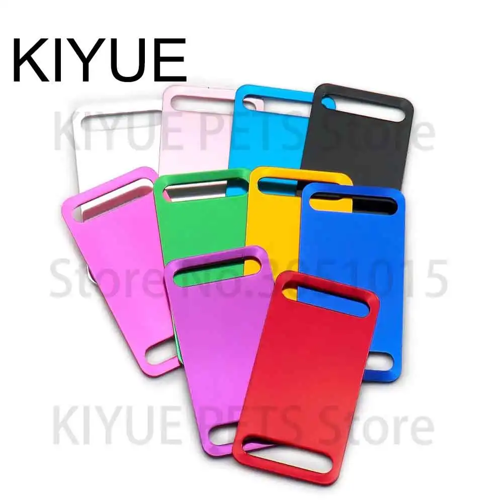 KIYUE 20Pc Pet Shop Aluminum Tags Dog Name Tag ID Plate Custom Laser Engraved For Cat Phone Number Lable Keyrings Accessories