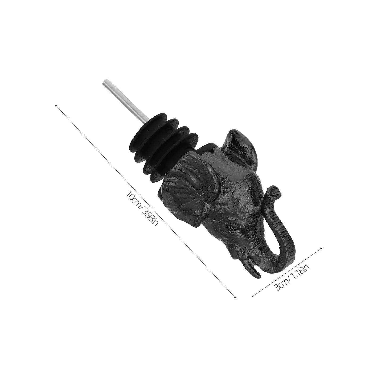 2Pcs Wine Aerator Pourer Elephant Liquor Pour Spout Drip-Free Leak-Proof Wine Stopper Enhanced Flavor Bottle Dispenser for Bar