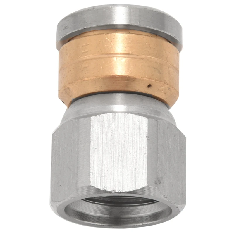 3 Pieces Sewer Jetter Nozzle Rotating Button Nose Sewer Jetting Nozzle Stainless Steel Fixed Sewer Nozzle