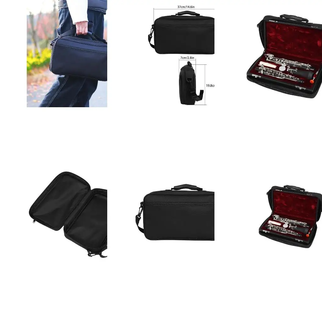 Q39E Oboe Carrying Case Waterproof Shoulder Bag Portable Oxford Cloth Handbag
