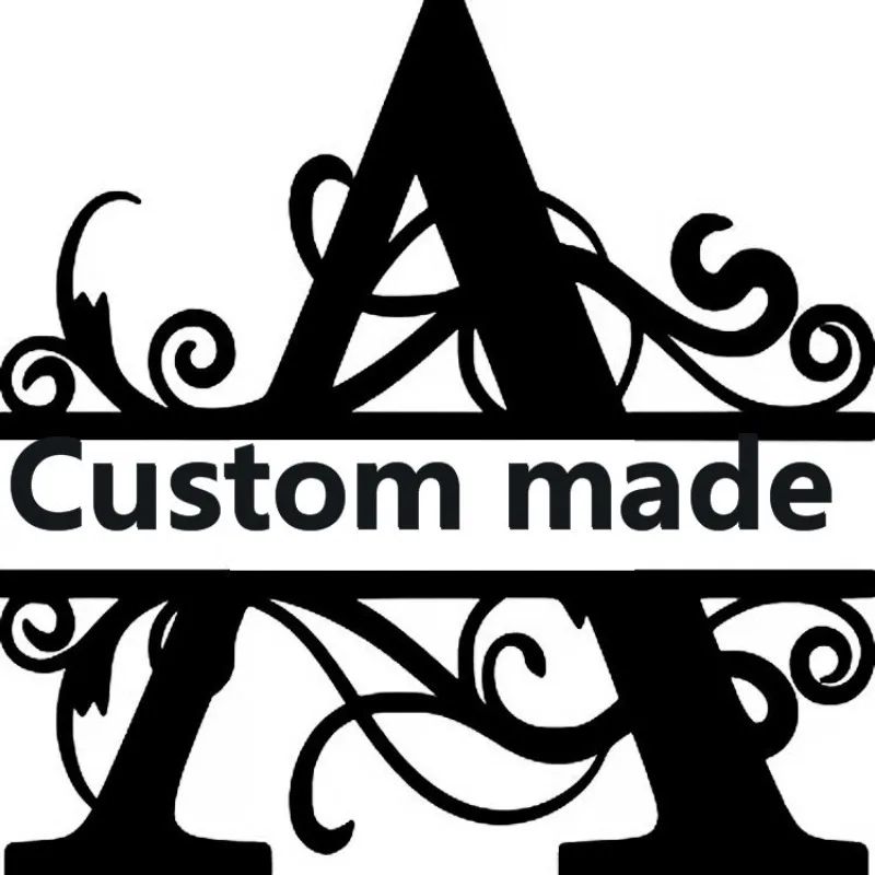 Custom Personalized Family Name Sign Metal Outdoor Hanging Signs Door Plate 26 Letter Monogram,Wedding Decor,Housewarming Gifts