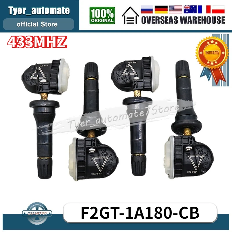 

4 шт. F2GT-1A180-CB F2GT-1A150-CB 433 МГц датчик контроля давления в шинах для Ford Escape Mustang Explorer F-150 Fusion Lincoln MKZ