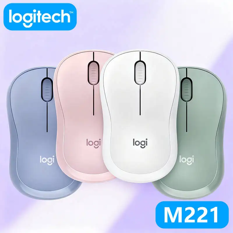 Logitech M221 Mouse wireless con suono leggero Laptop Computer desktop Ufficio Casa Piccolo portatile silenzioso
