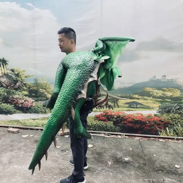 Hand Operated Animatronic Dragon Shoulder Puppet Hand Puppet