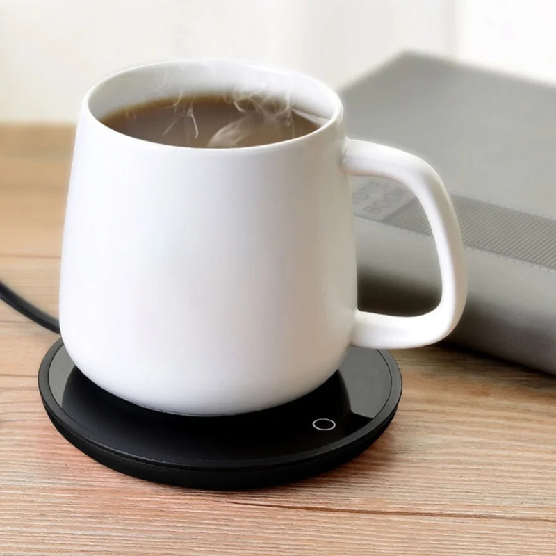 Electric Waterproof Touch Heating Cup Mat Warm Pad For Coffee Tea MilkBlack