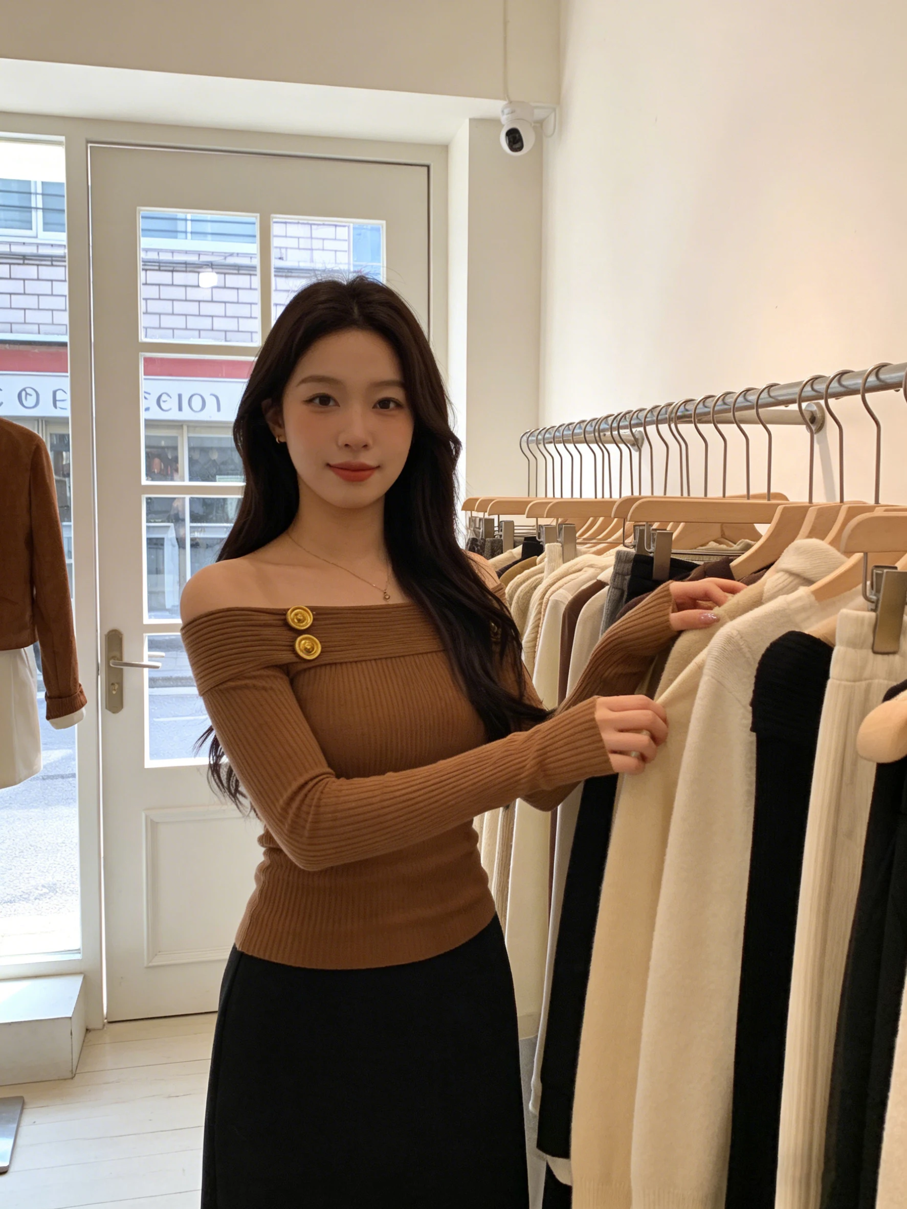 

Pure Desire Tea Lady Sle Knitted Top Women's Sexy One-oulder Long Sve Elastic Slim Fit Striped Design Polyester Fiber