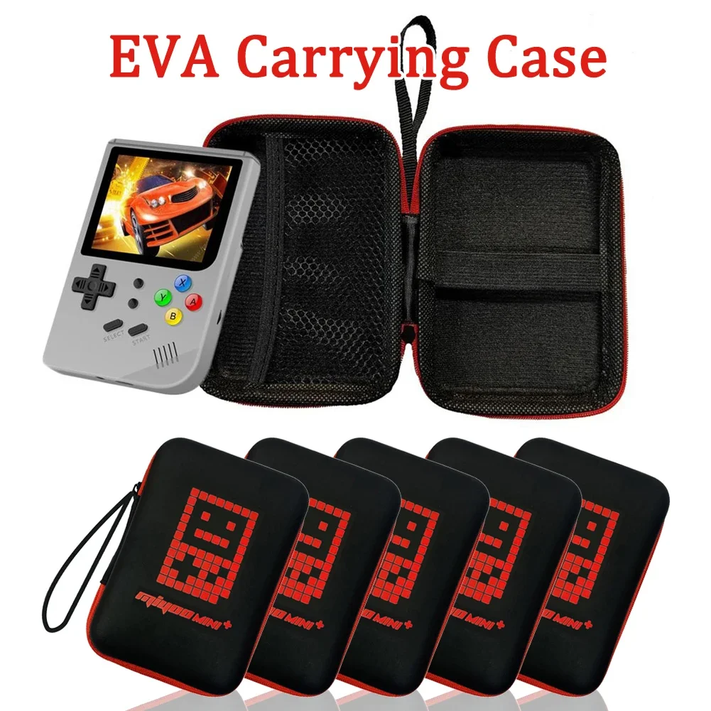Handheld Game Console Case Bag for Miyoo Mini Plus Carrying Case for Anbernic RG35XX Game Console Organizer Bag With Lanyard