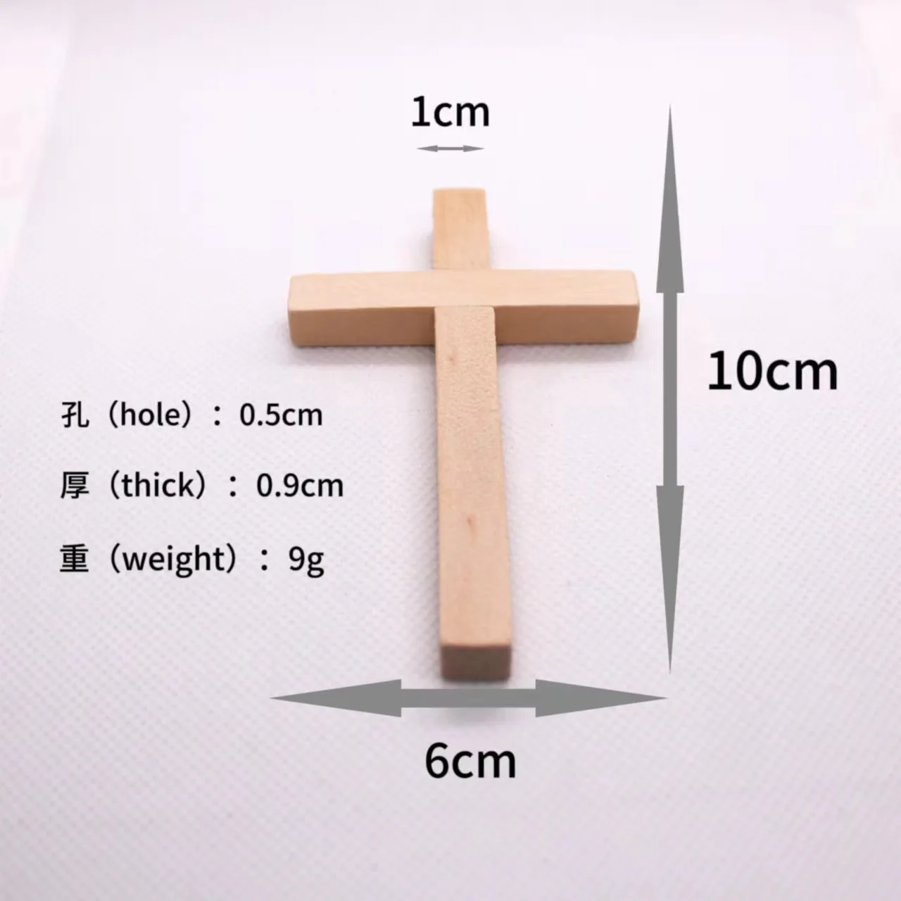 50pcs/lot Diy Accessories 10 * 6cm Handmade Wooden Christ Cross Pendant Hand-held Cross Jewelry Findings Charms