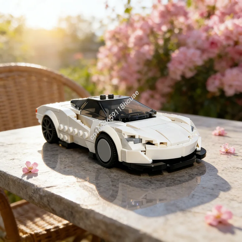 295pcs MOC City Champions McLarenesd Speedtail Model Building Blocks Construction Christmas Gift Toy DIY Idea Education Brick