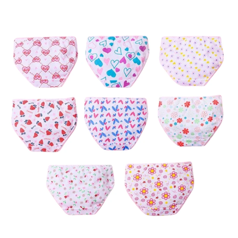 

12pc/lot Girls Underwear Kids Panties Briefs Children Underpants 2-12Years