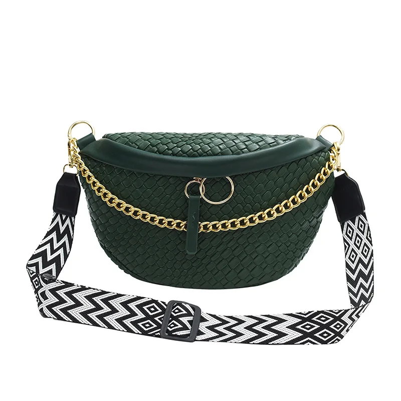 Woven pattern Waist Bag Ladies Fanny Pack High Quality Chest Bag Fashion Shoulder Bag Female Belt Purses Designer Crossbody Bags