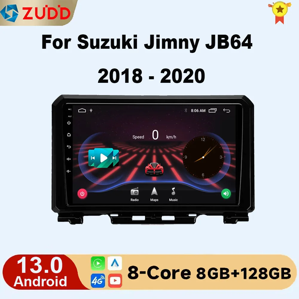 

Android 13 For Suzuki Jimny JB64 2018 2019 2020 Car Radio Stereo Multimedia Navigation GPS Video Player DSP Wireless Carplay 4G