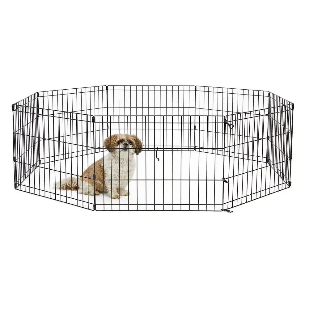 

Вольер для собак MidWest Homes for Pets, 18 дюймов, для использования в помещении и на улице, 16 кв. футов для игр, складной, без двери.