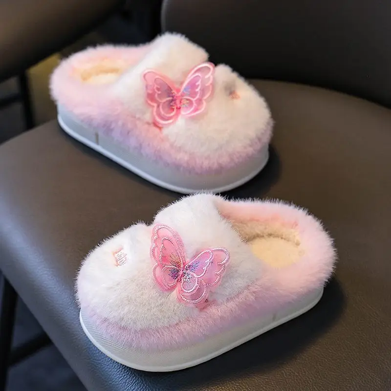 2025 جديد الطفل النعال القطن الحراري الخريف الشتاء سميكة عدم الانزلاق داخلي في الهواء الطلق الاطفال أحذية الأحذية الدافئة #5