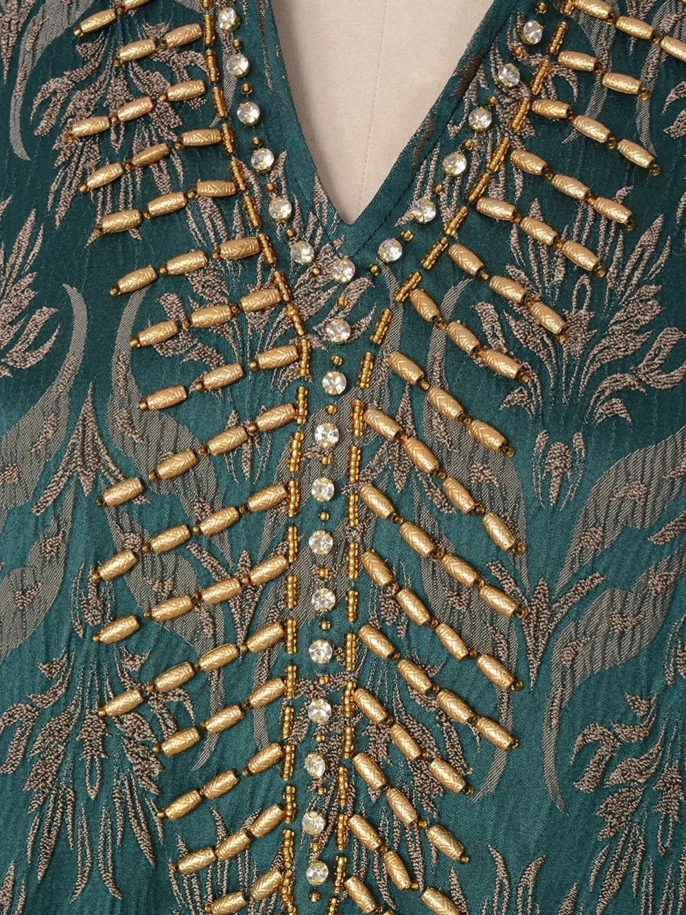 Robe de soirée trapèze perlée verte, robe de soirée musulmane, robe de Dubaï, caftan brodé, manches longues, irritation, robe de Rhpersonnalisée, 2025