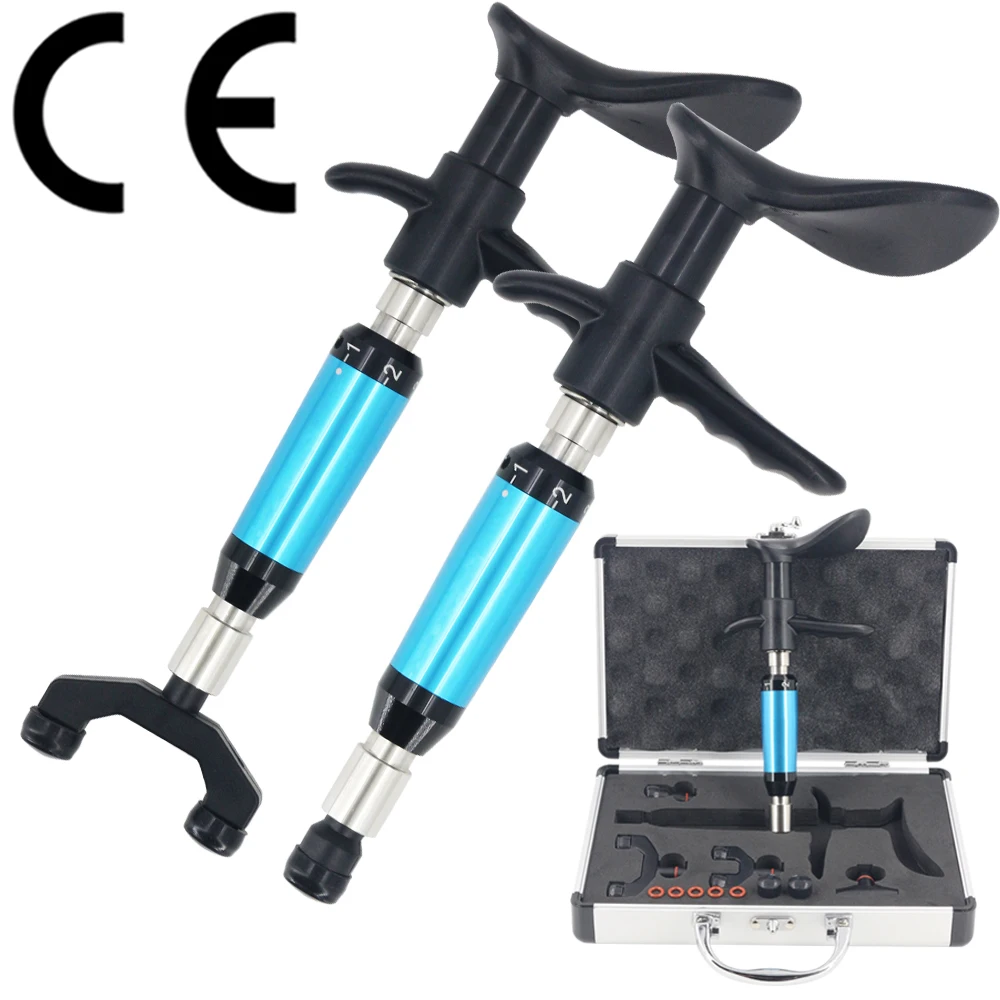 

Chiropractic Adjustment Tools New Spine Massager Chiropractic Correction Impulse Bone Setting 300N Manual Massage Gun