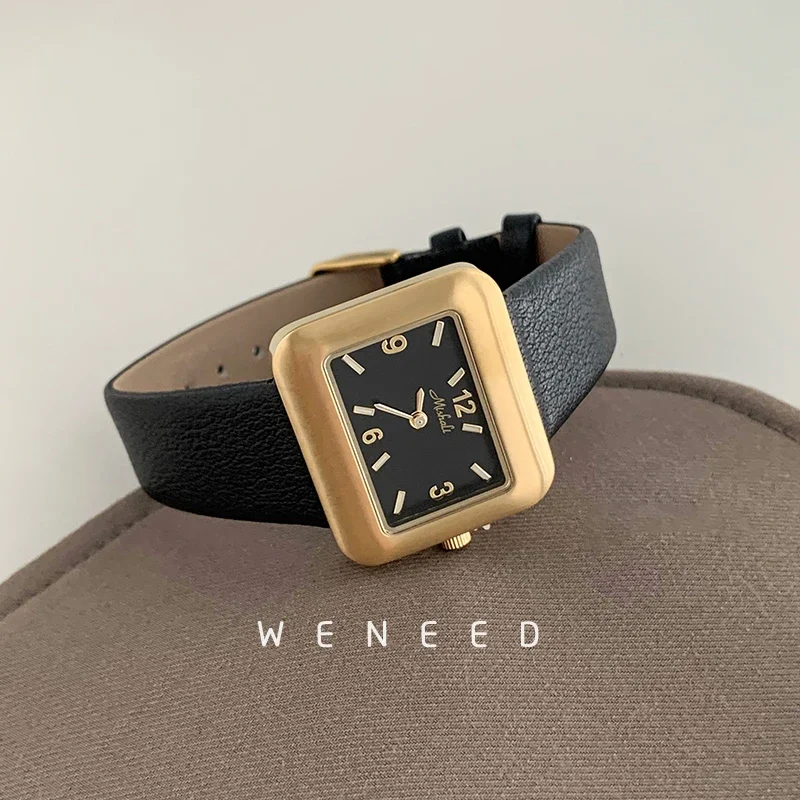 2024 New Fashionable Personalized Women's Watch Denim Cloth Strap Square Women's Watch Leisure Block Table Relojes Para Damas