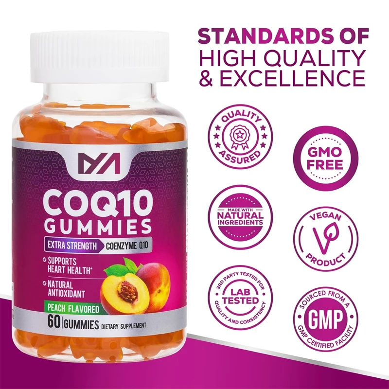 CoQ10 100mg Soft Candy - Antioxidants for Heart Health and Energy Production, High Absorption Coenzyme Q10 Soft Candy