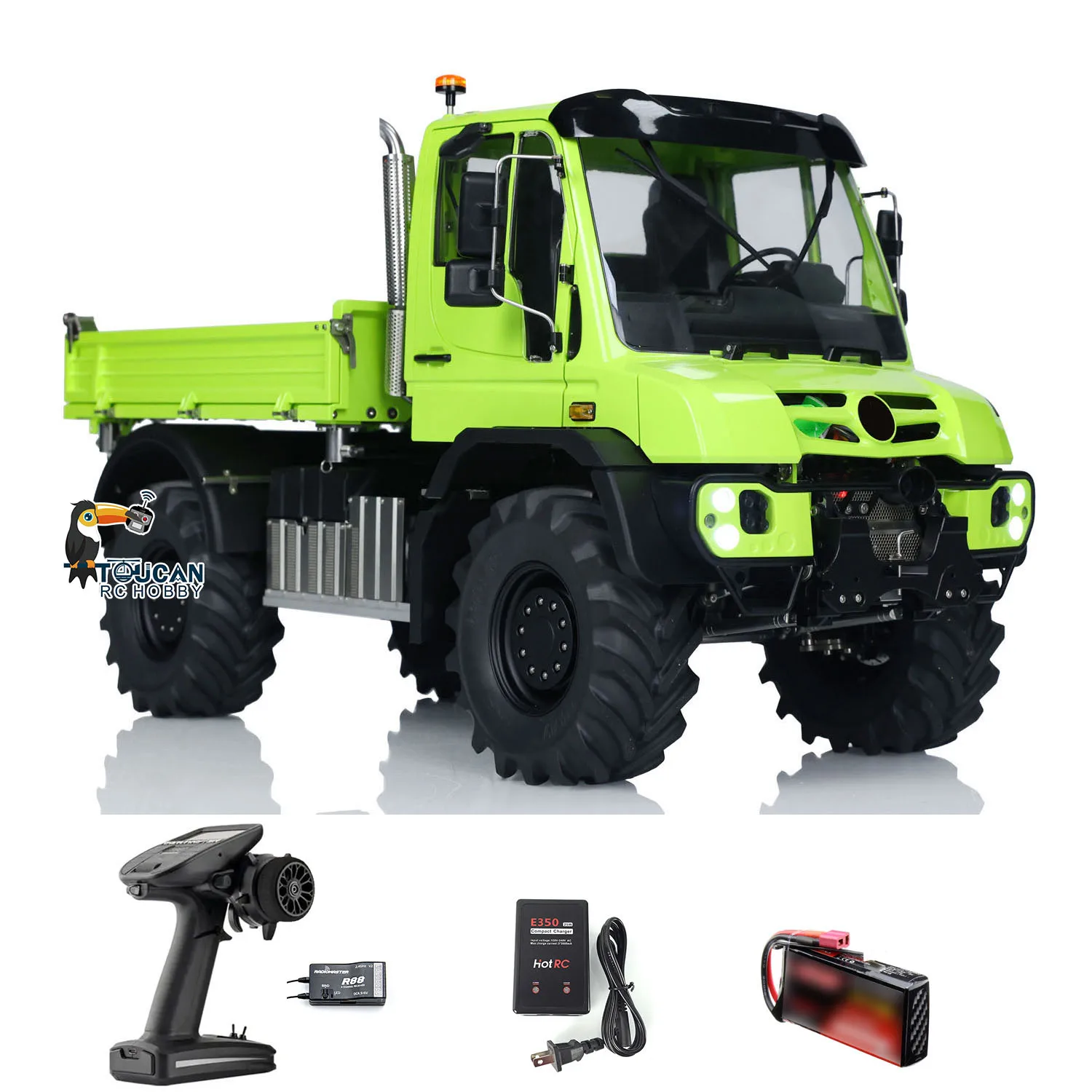 Toys U535 1/14 RC Rock Crawler Car 4X4 Radio Control Off-road DIY Painted Finished Vehicle 3-Speed Light Sound  Model  for Boys