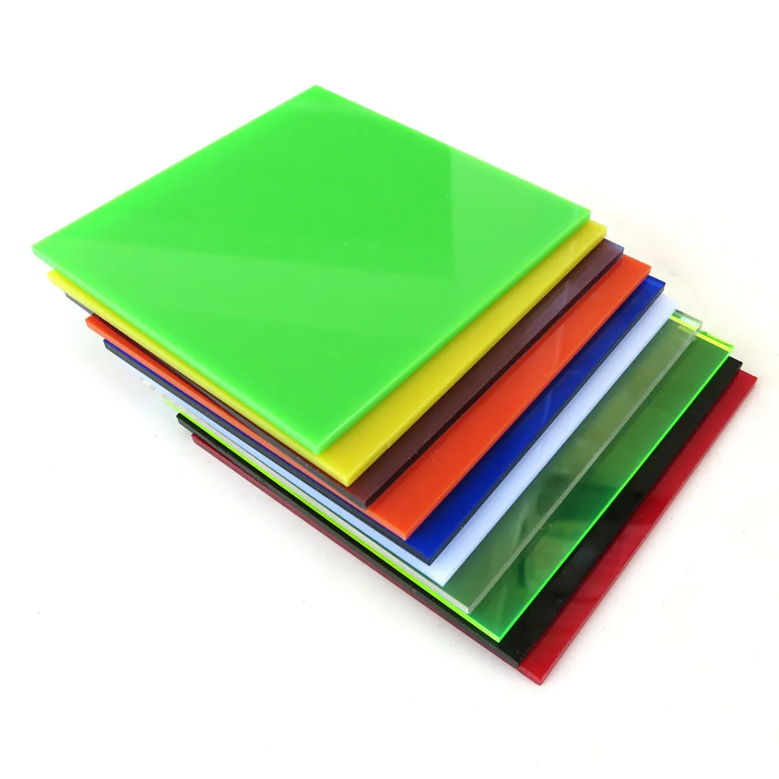 1/2/5Pcs 80*80mm Colored Plastic Sheet Thick 2.3mm Plastic Board For DIY Building Model Craft Picture Frame Processing