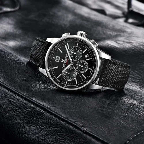 Imagen 2 del producto PAGANI DESIGN 2024 nueva moda de lujo Casual hombres relojes de cuarzo VK63 100M resistente al agua relojes de acero inoxidable con cristal de zafiro