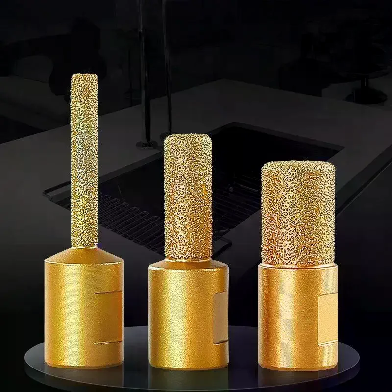 1Pcs Superior Performance Edge Grooving & Trimming Tool Round Shank Burr for Angle Grinder, Vacuum Brazed Rotary Grinding Head