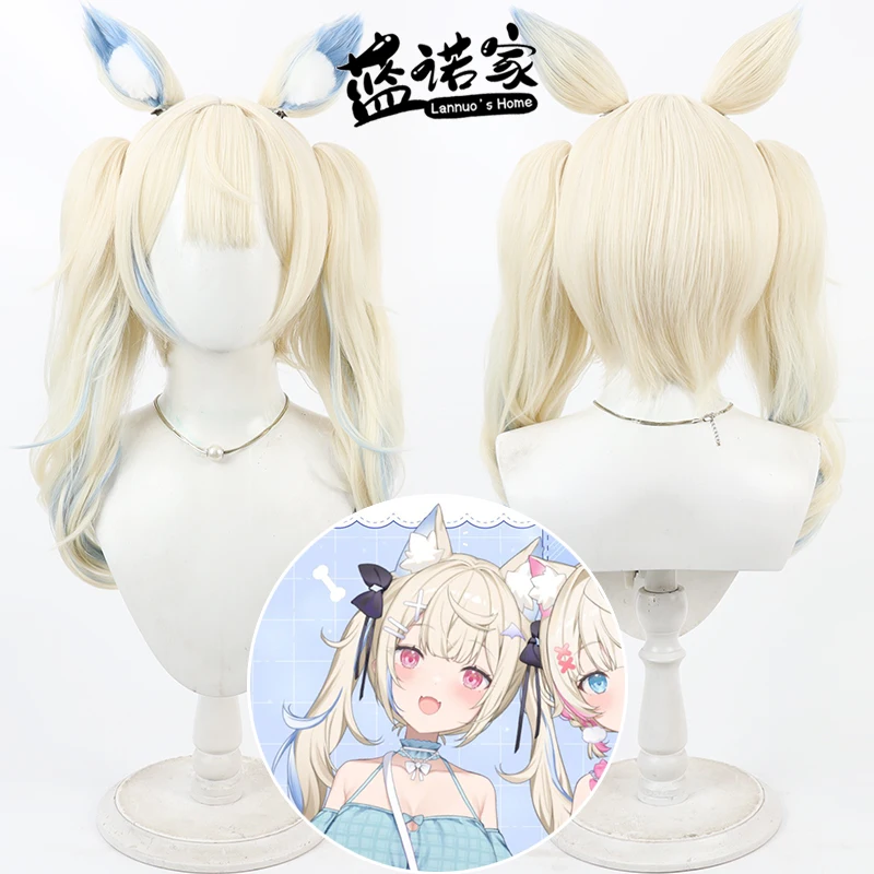 

Hololive VTuber Gawr Gura Fuwawa Abyssgard ‌ Парик для косплея, аниме, игра, ролевая игра, костюм для вечеринки, реквизит, синтетические волосы, термостойкие