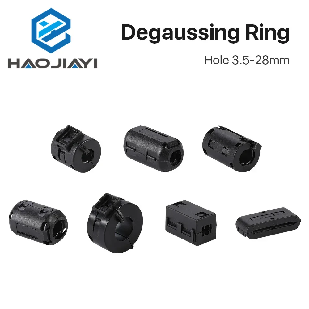 10pcs Cable Filter Degaussing Ring Anti-interference Magnetic Ring Type I-M for Cable Hole 11-28mm