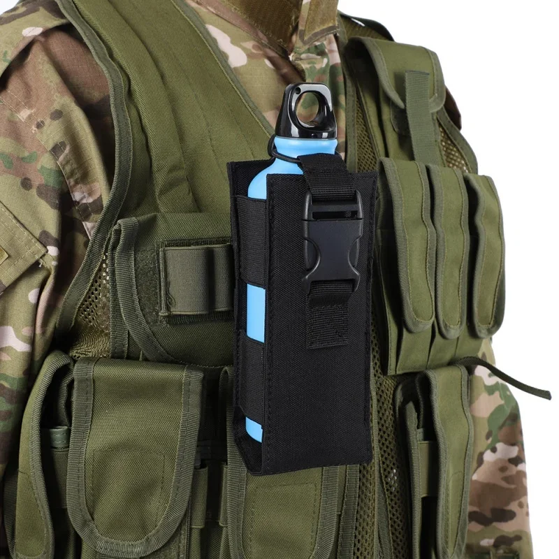 Molle 600D Nylon Water Bottle Pouch Military Canteen Cover Holster Outdoor Travel Kettle Bag Tactical Molle Water Flask