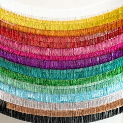 Premium Foil Fringe Tinsel Garland Creative 2M 4 Layers Foil Banner Birthday Party Wedding Decoration Christmas Home Wall Decor