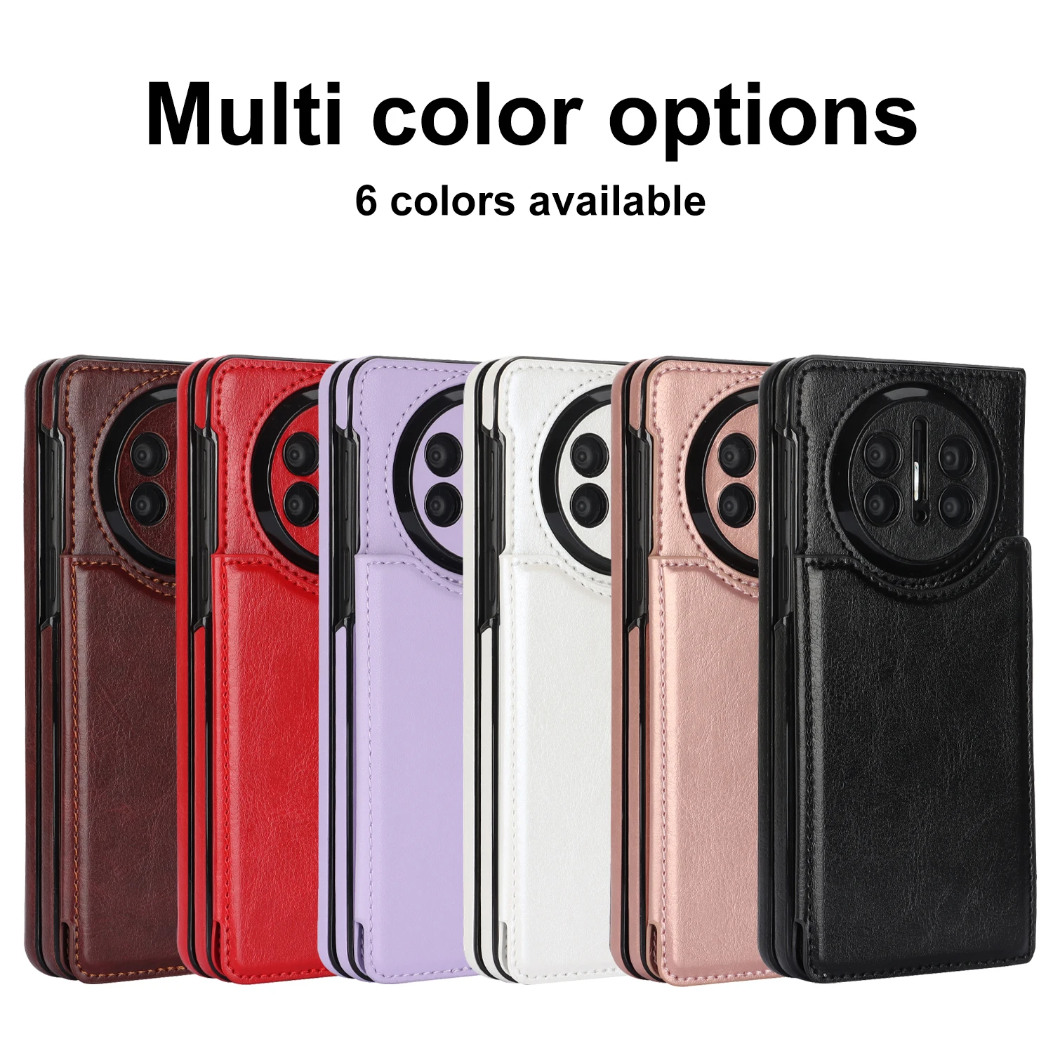 Wallet Case Card Slot Holder PU Leather Back Cover Phone Case for Huawei MATE X3 X5